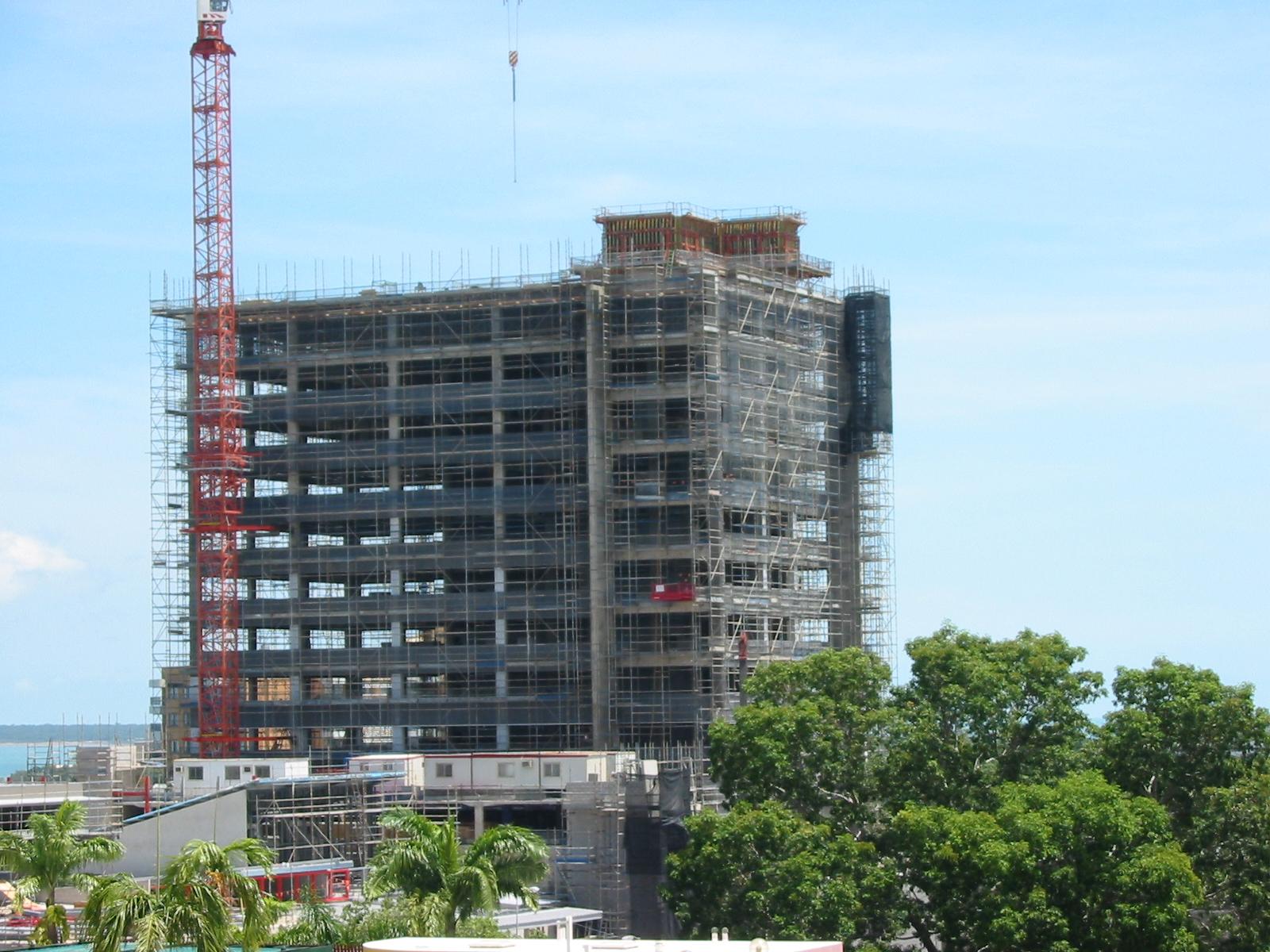 Mitchell Centre under construction in April 2003